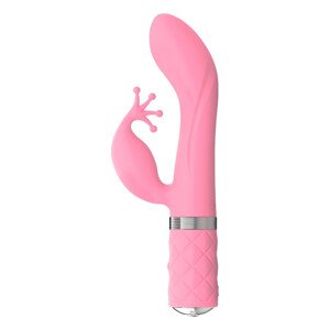 Pillow Talk Kinky - akkus, két morotos G-pont vibrátor (pink)