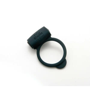 A szürke ötven árnyalata - vibrációs péniszgyűrű (fekete)
