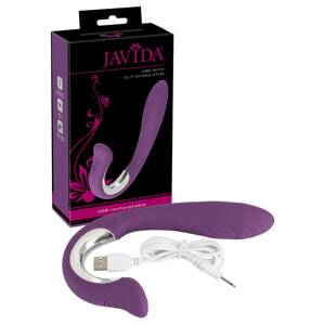 Javida - akkus, G-pont vibrátor csiklókarral (lila)
