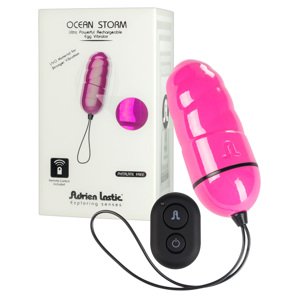 Adrien Lastic Ocean Storm - akkus, rádiós vibrotojás (pink)